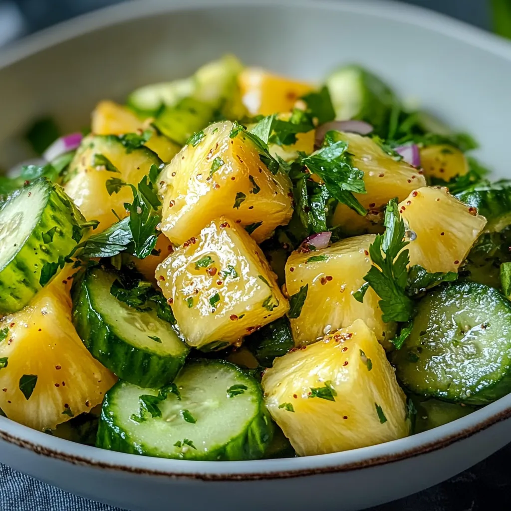 Pineapple Cucumber Lime Salad recipe