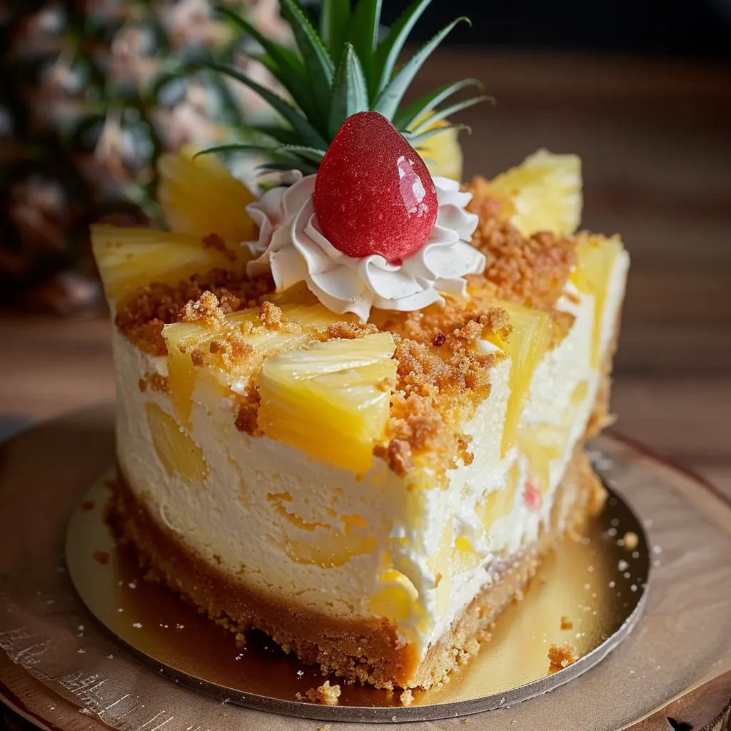 Pineapple Right Side Up Cheesecake recipe
