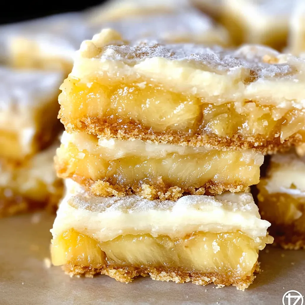 Pineapple Shortbread Pecan Bars recipe