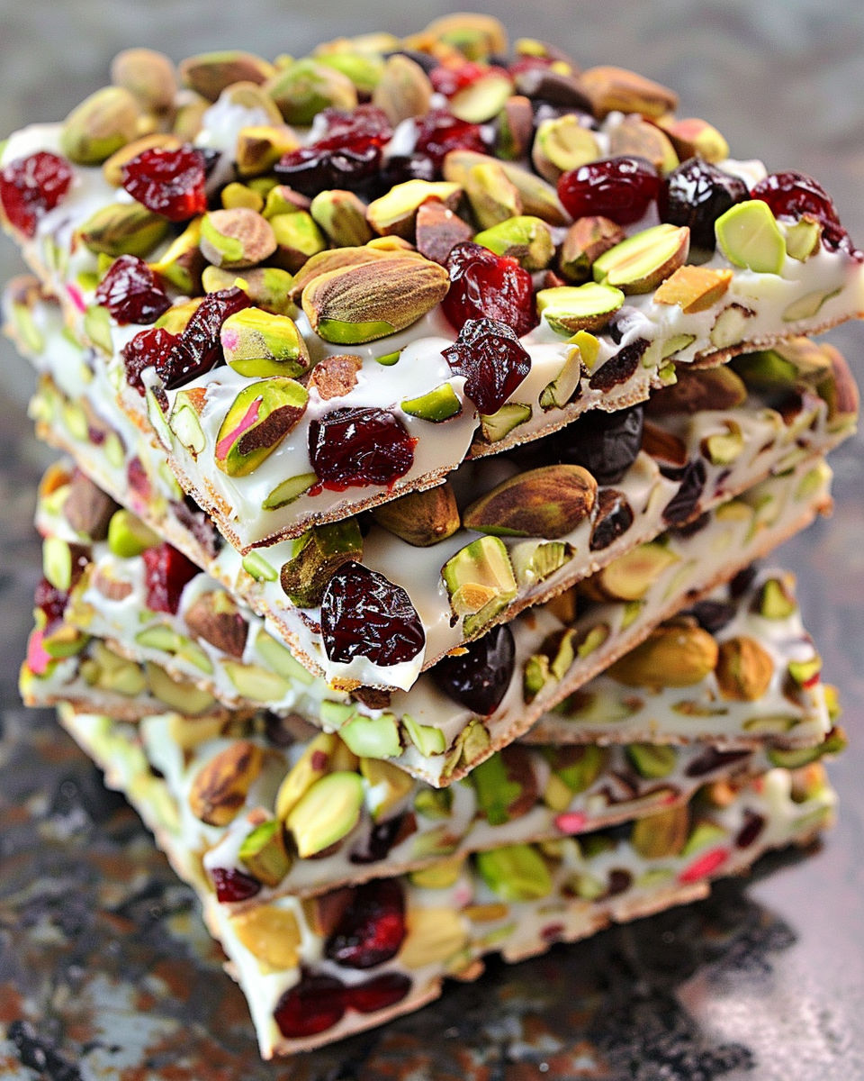 Pistachio Cranberry Bark recipe