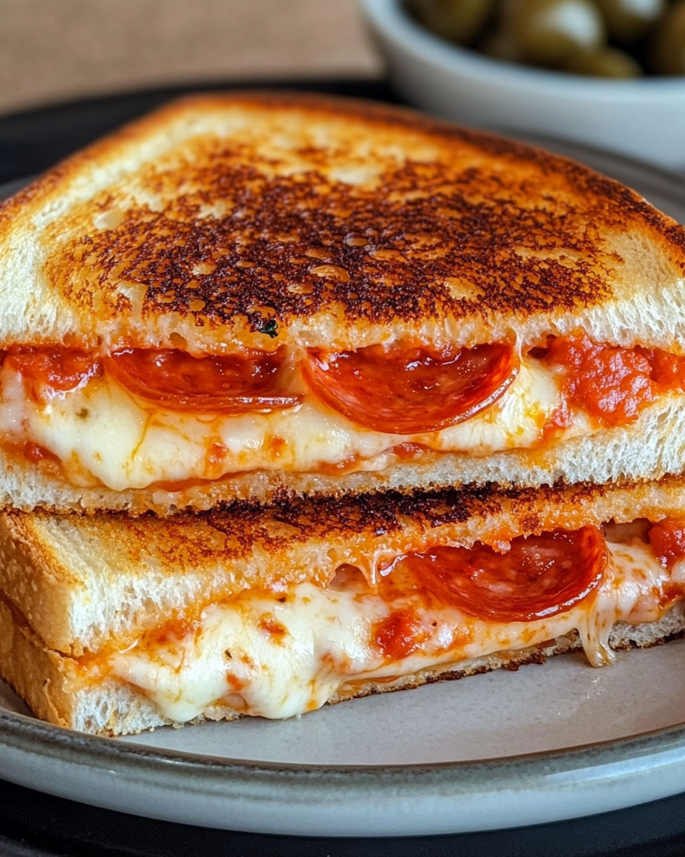 Pizza Grilled Cheese Easy recipe