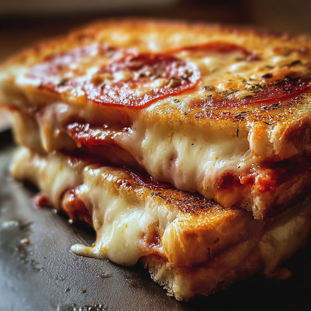 Pizza Grilled Cheese Melt recipe