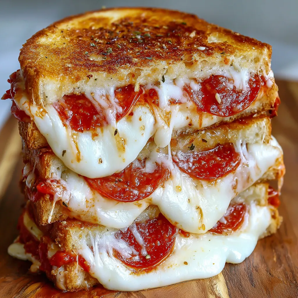 Pizza Grilled Cheese Sandwiches recipe