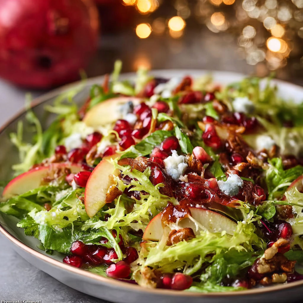Pomegranate Christmas Salad Honey recipe