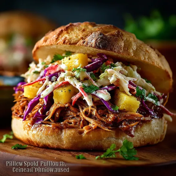 Pulled Pork Pineapple Coleslaw recipe
