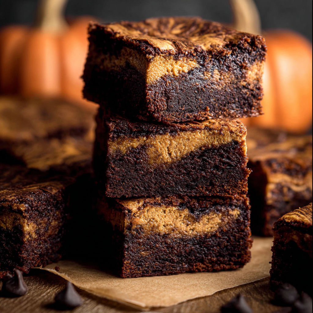 Pumpkin Brownies Cream Cheese recipe