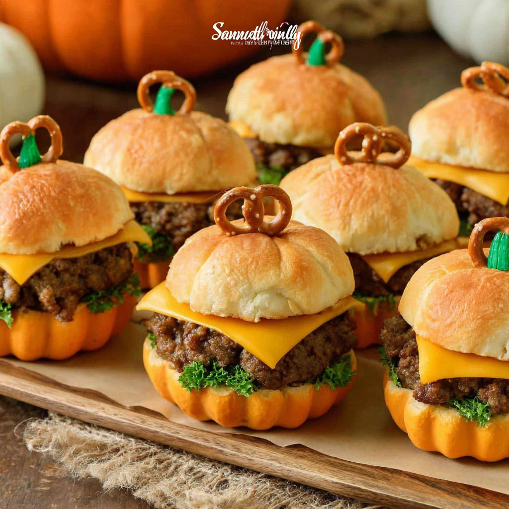 Pumpkin-Shaped Sliders Beef recipe