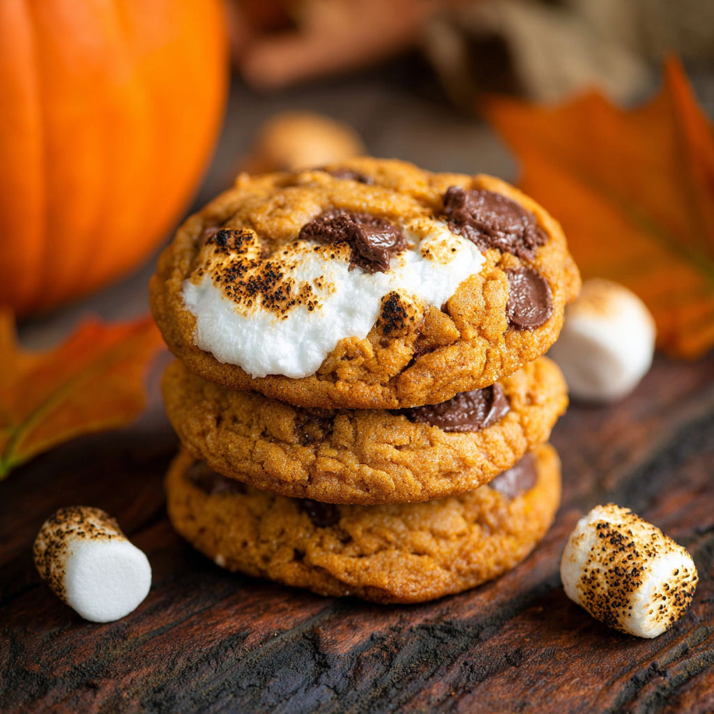 Pumpkin S'mores Cookies Treat recipe