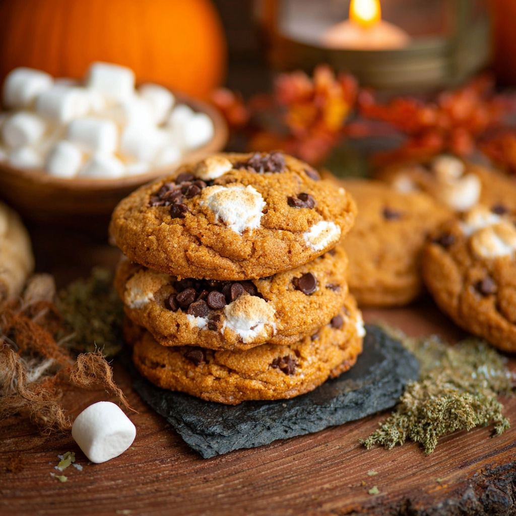Pumpkin S'mores Cookies recipe