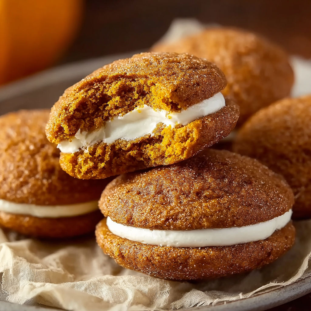 Homemade Pumpkin Whoopie Pies recipe