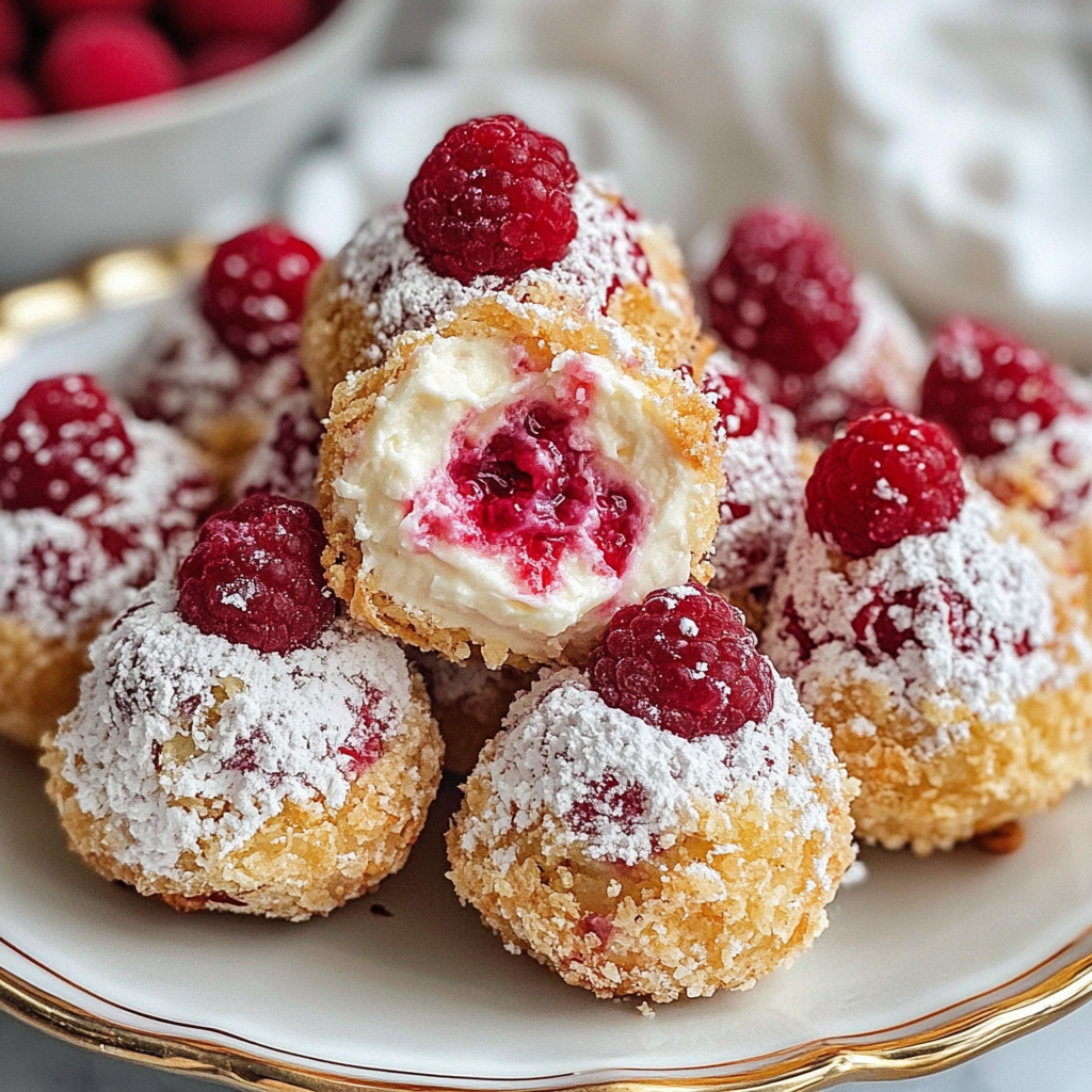 Raspberry Cream Cheese Bites recipe