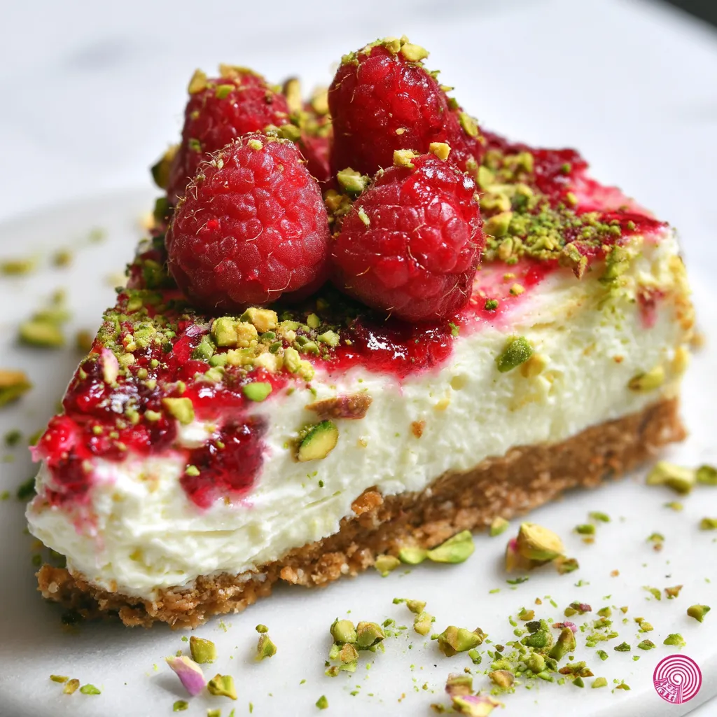 Raspberry Pistachio Cheesecake Indulgence recipe