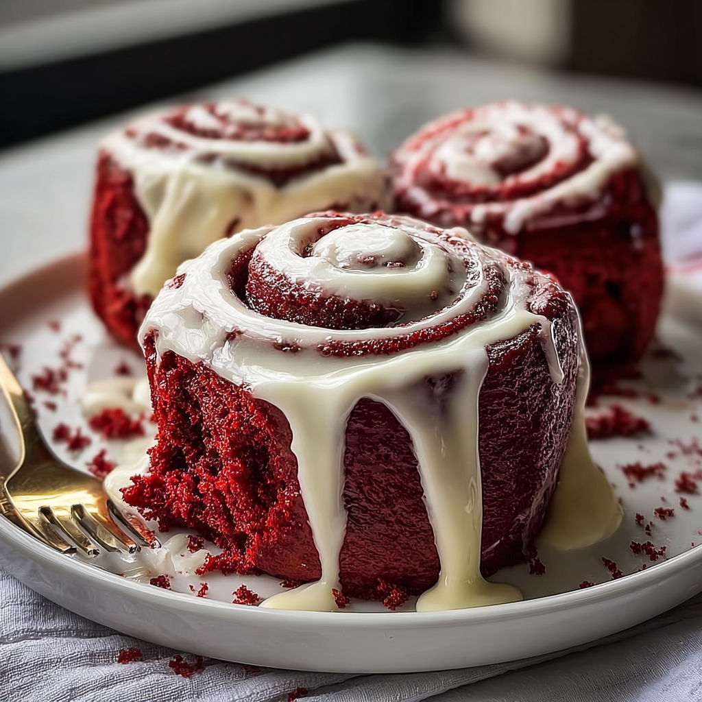 Red Velvet Cinnamon Rolls Decadent recipe