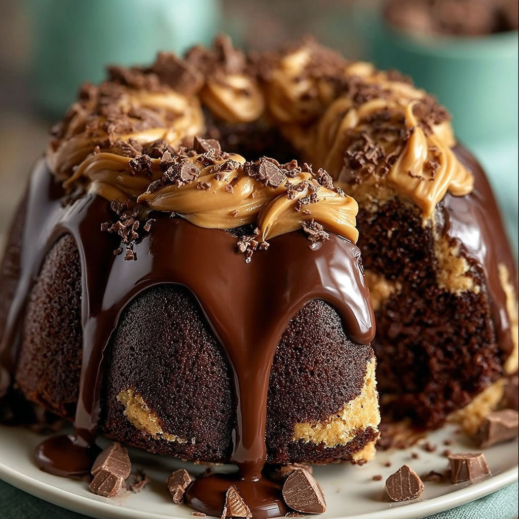 Reese’s Chocolate Peanut Butter Bundt recipe