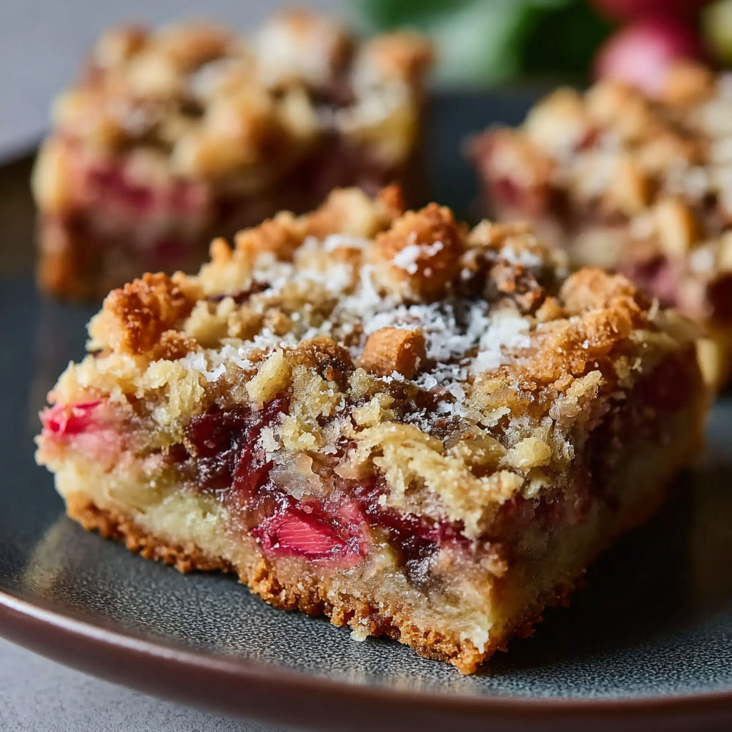 Rhubarb Magic Bars Delight recipe
