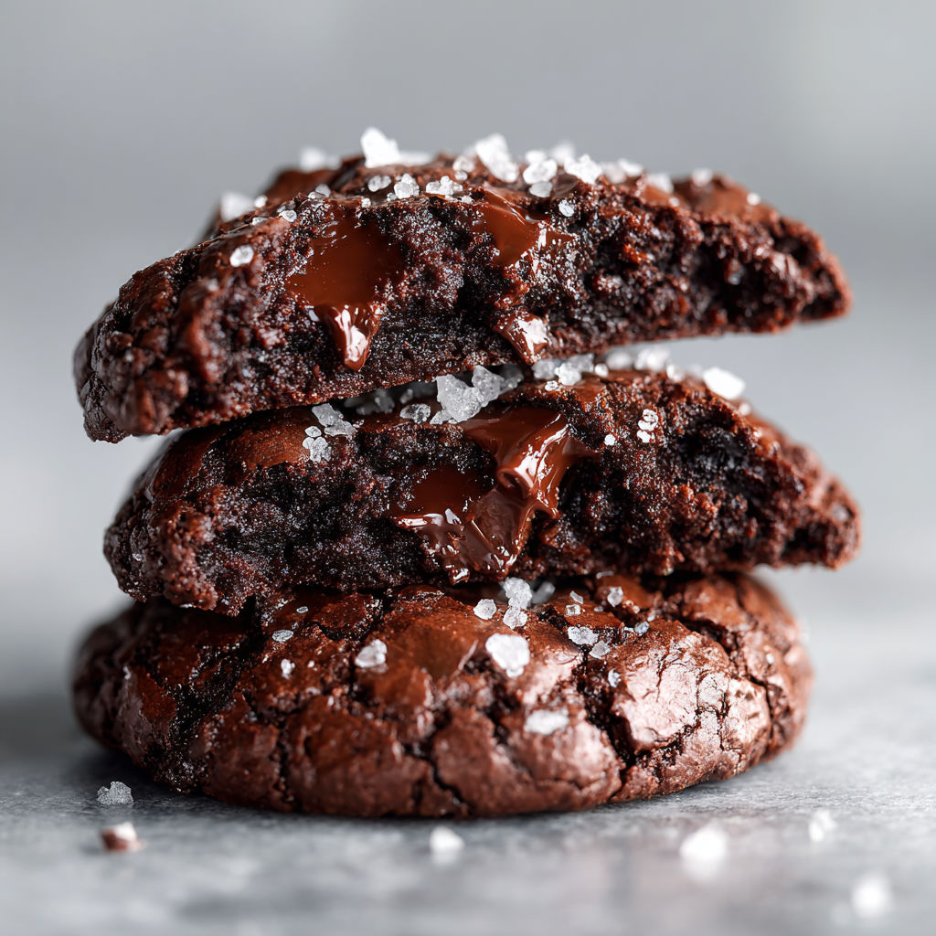 Salted Brownie Cookies Chocolate recipe