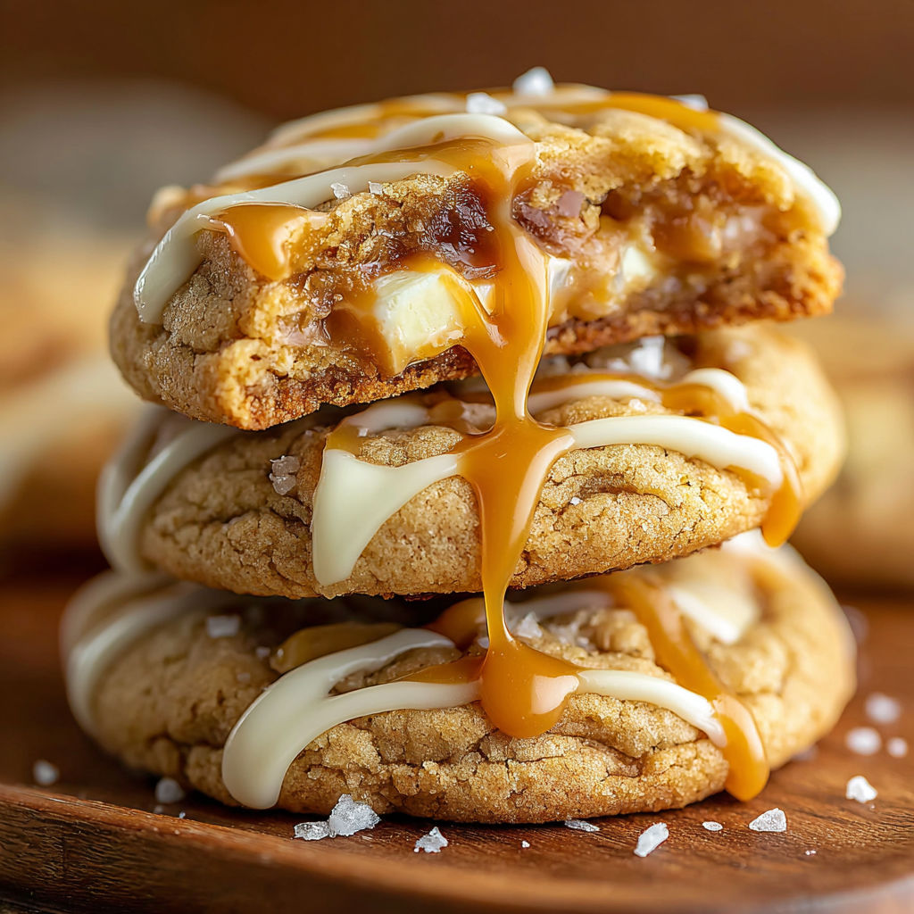 Salted Caramel Cookies Easy recipe