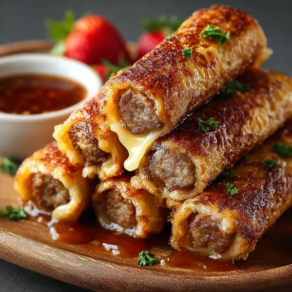 Sausage Bacon Egg Cheese Rolls recipe
