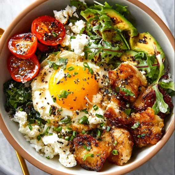 Savory Breakfast Bowl Eggs recipe