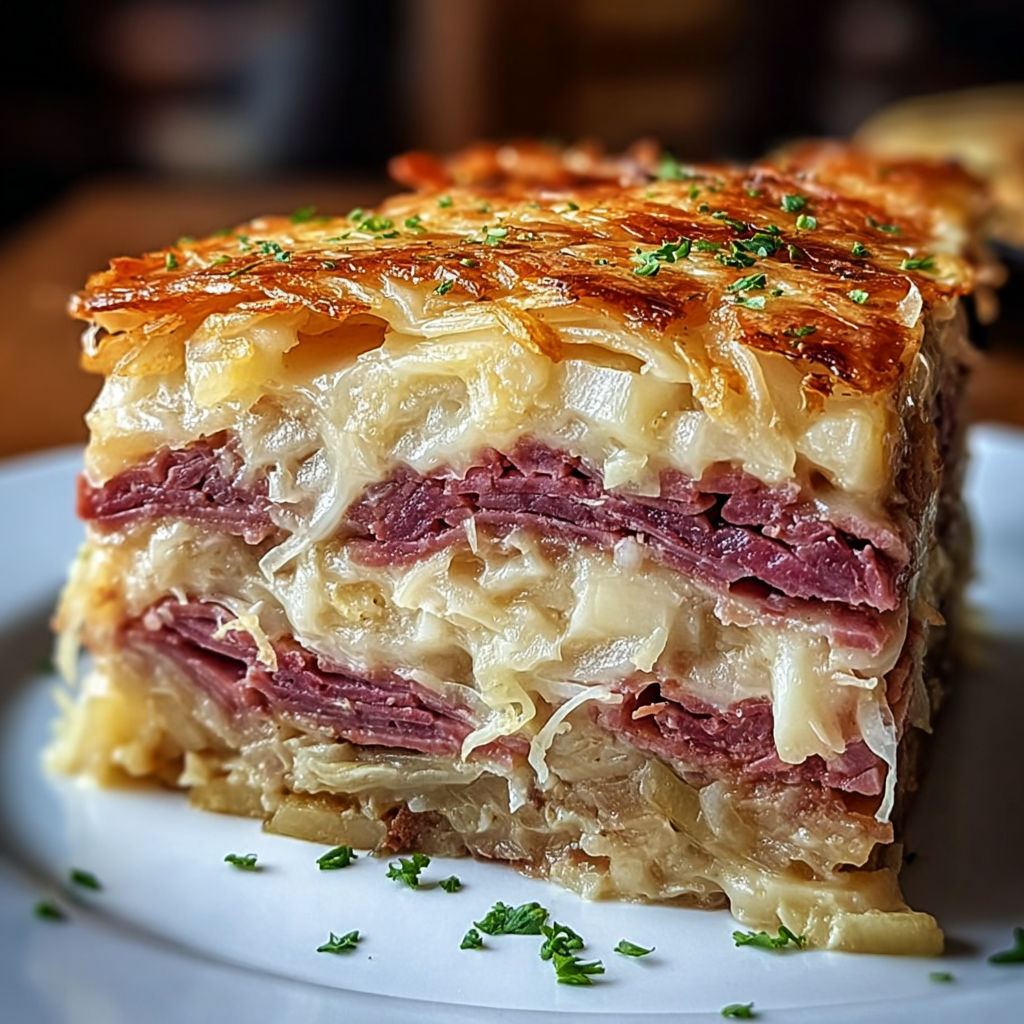Savory Reuben Cheesy Bake recipe
