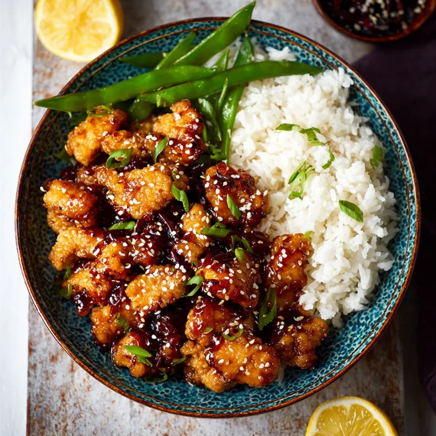 Healthy Sesame Chicken Dinner recipe