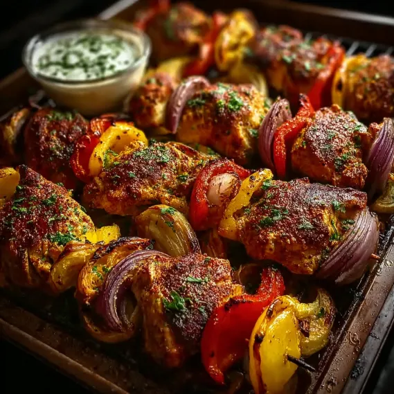 Sheet Pan Chicken Kebabs recipe
