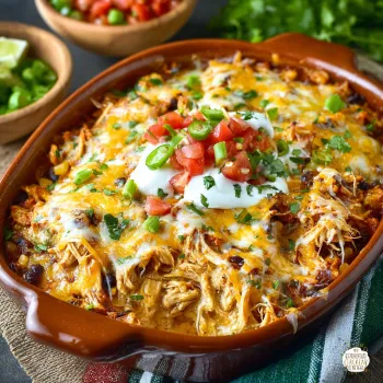 Shredded Mexican Chicken Casserole recipe
