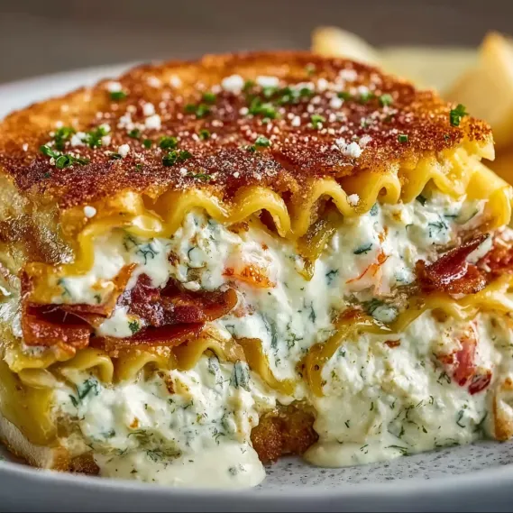Shrimp Crab Alfredo Lasagna Roll-Ups recipe