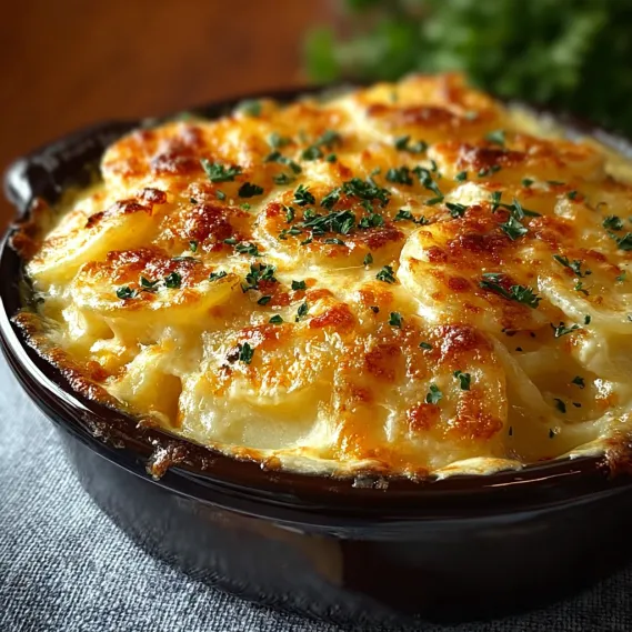 Slow-Cooker Cheesy Scalloped Potatoes recipe