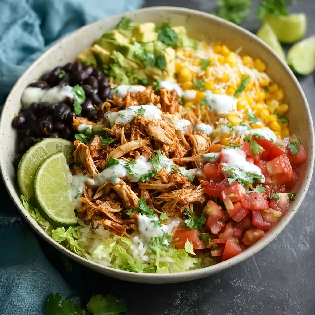 Slow Cooker Chicken Burrito Bowl recipe