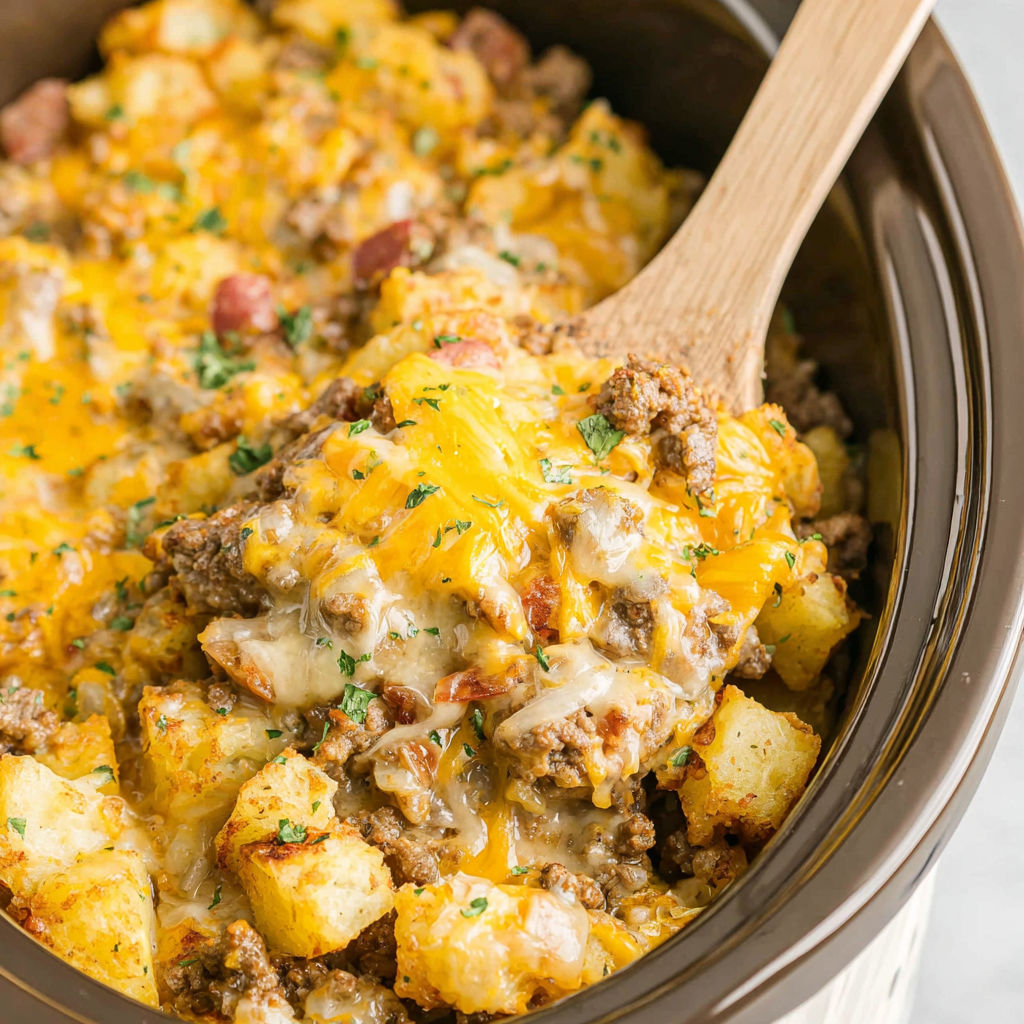 Slow Cooker Hamburger Hash recipe
