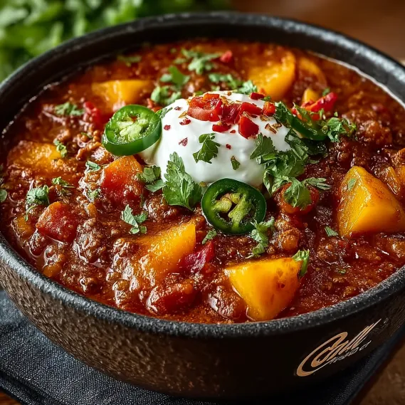 Slow Cooker Peach Chili recipe