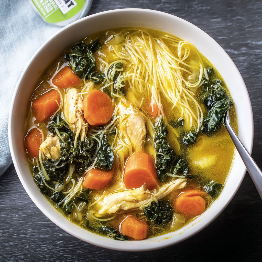 Slow Cooker Whole Chicken Noodle recipe