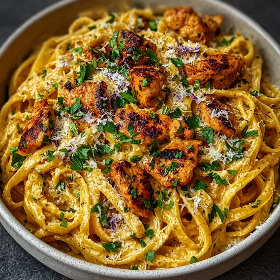 Cowboy Butter Chicken Linguine recipe