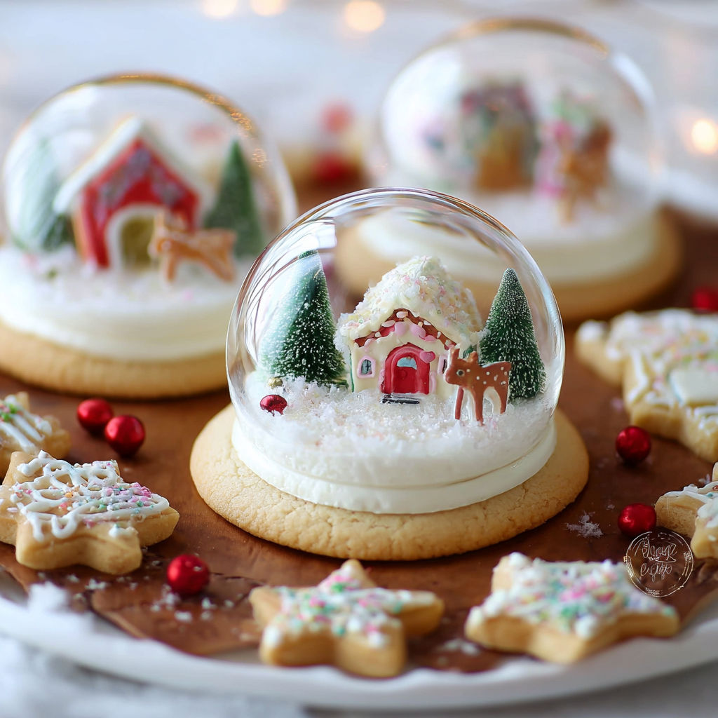 Snow Globe Sugar Cookies recipe