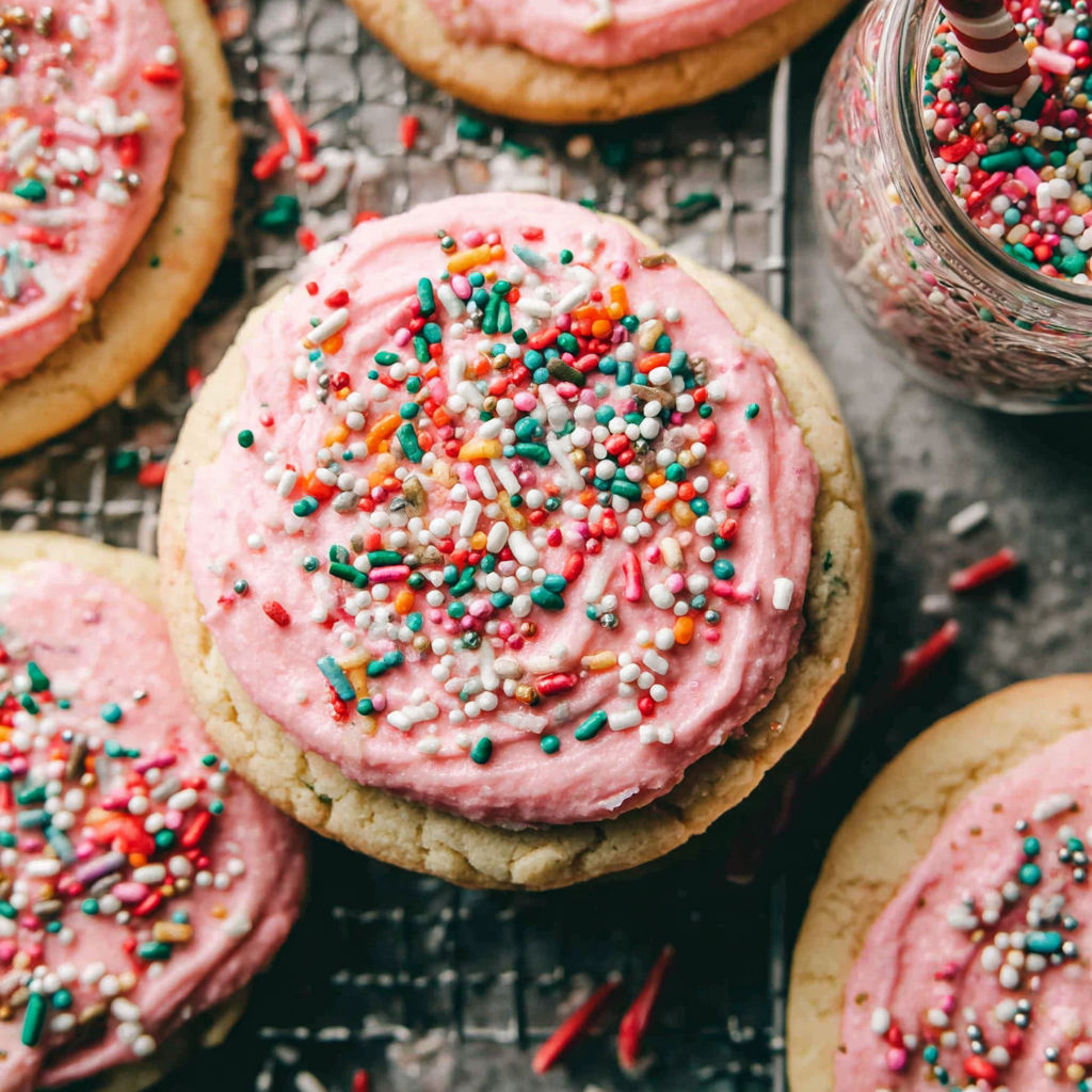 Soft Frosted Sugar Cookies recipe