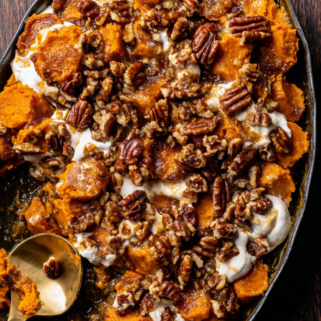 Southern Maple Sweet Potato Casserole recipe