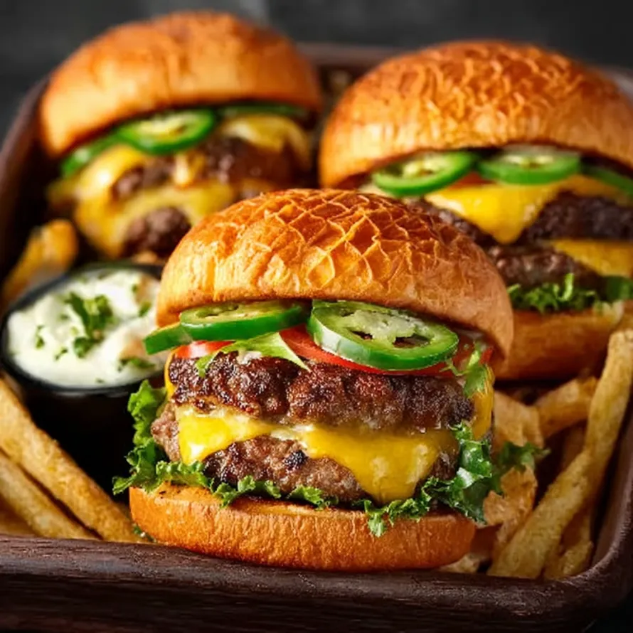 Southwest Burger with Green Chiles recipe