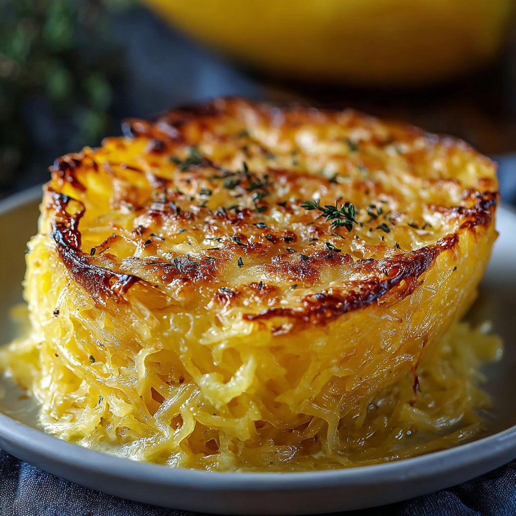 Spaghetti Squash Au Gratin recipe