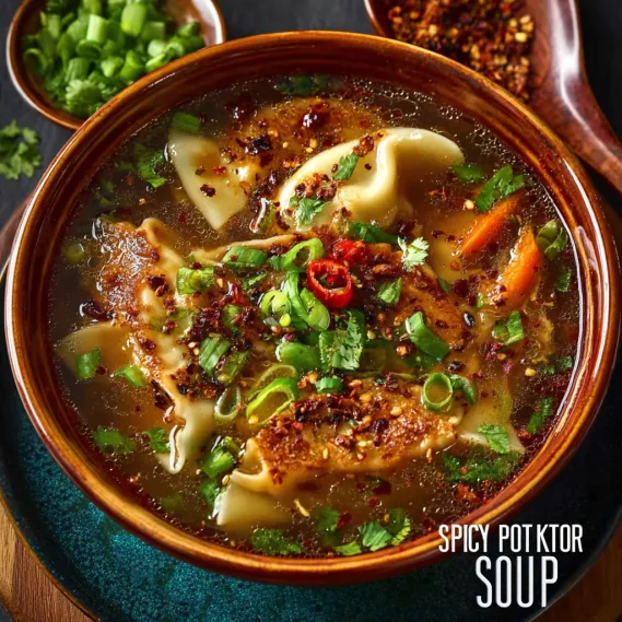 Spicy Potsticker Soup Broth recipe