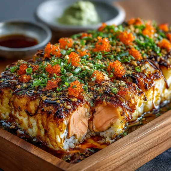 Spicy Salmon Sushi Bake recipe