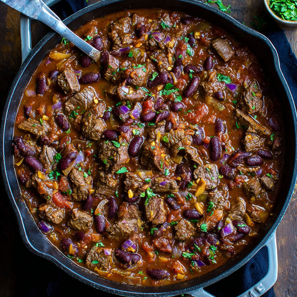 Spicy Steak Chili Bowl recipe