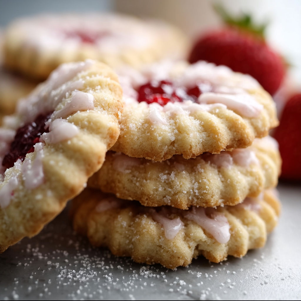 Strawberry Butter Cookies recipe
