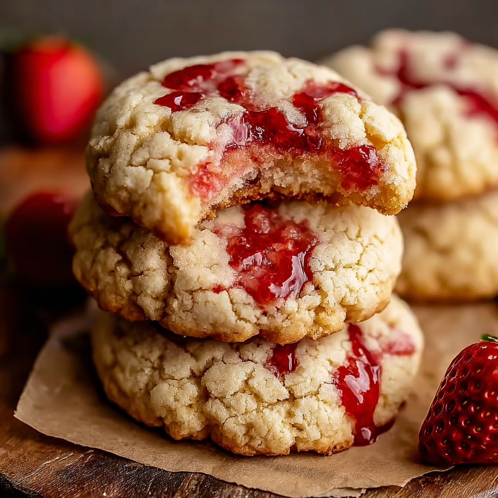 Strawberry Cheesecake Cookies Delight recipe