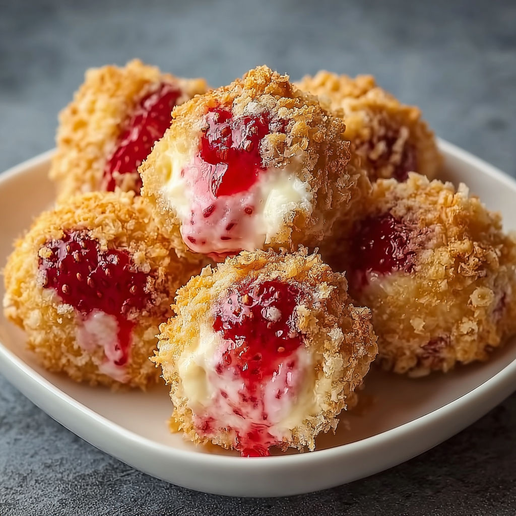 Strawberry Cheesecake Crunch Bites recipe