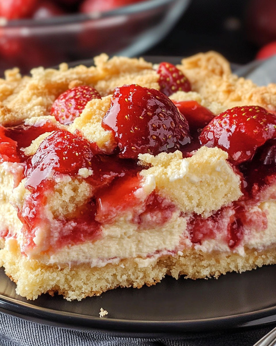 Strawberry Cheesecake Dump Cake recipe