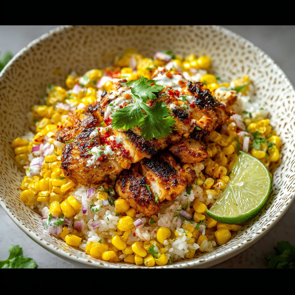 Street Corn Chicken Bowl recipe
