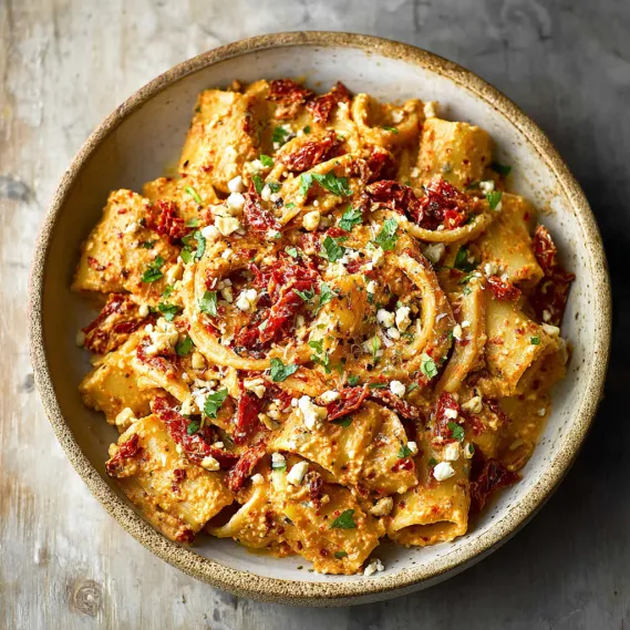 Pasta Sun-Dried Tomato Ricotta Pesto recipe