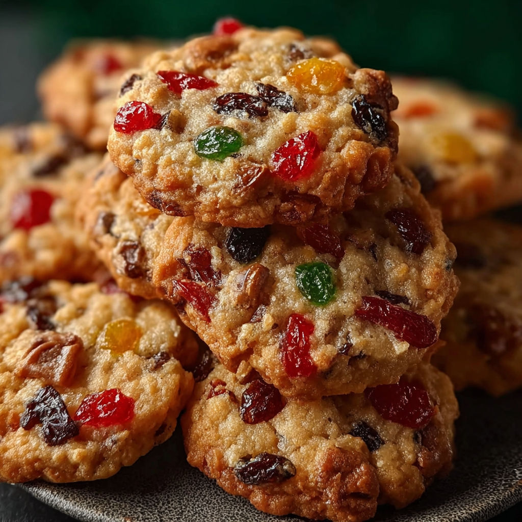 Sweet Fruitcake Cookies recipe