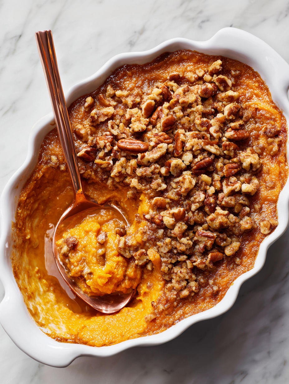 Sweet Potato Souffle Pecan Streusel recipe